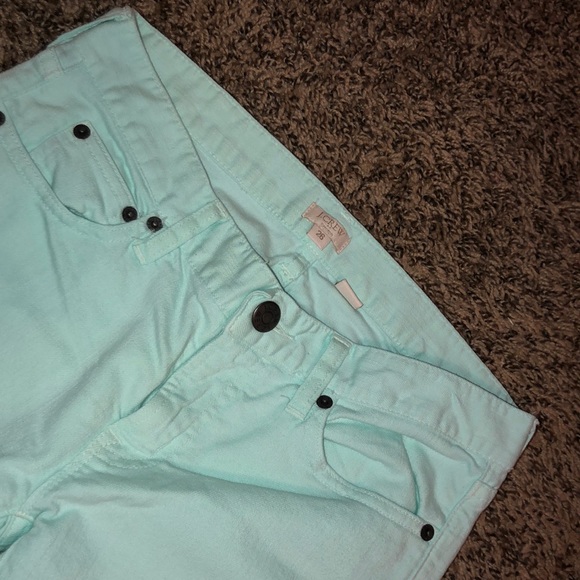 J. Crew mint green stretch pant skinny jeans - Picture 2 of 6